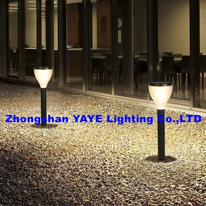 Yaye Best Quality 30W CE Solar Stand Garden Path Black Aluminum Landscape Lawn COB IP66 LED Bollard Light for Landscape Yard Walkway Garden Light 1000PCS Stock