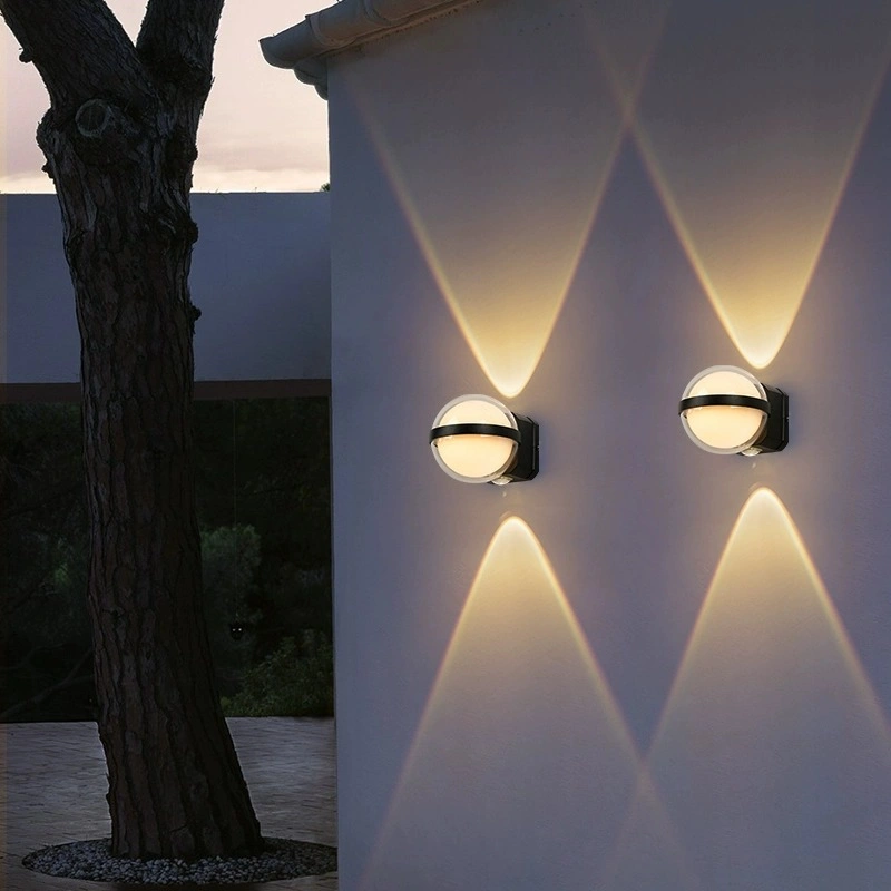 IP65 Waterproof Spherical Circular LED up-Down Wall Lamp for Hotel Bedrooms Garden