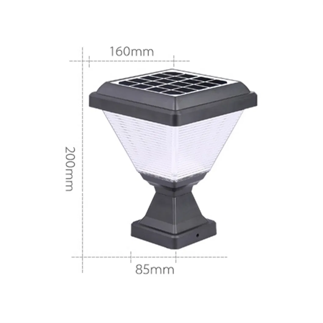 Waterproof Outdoor Solar Powered LED Garden Yard Bollard Pillar Light Post Lamp Solar LED Stigma Lamp