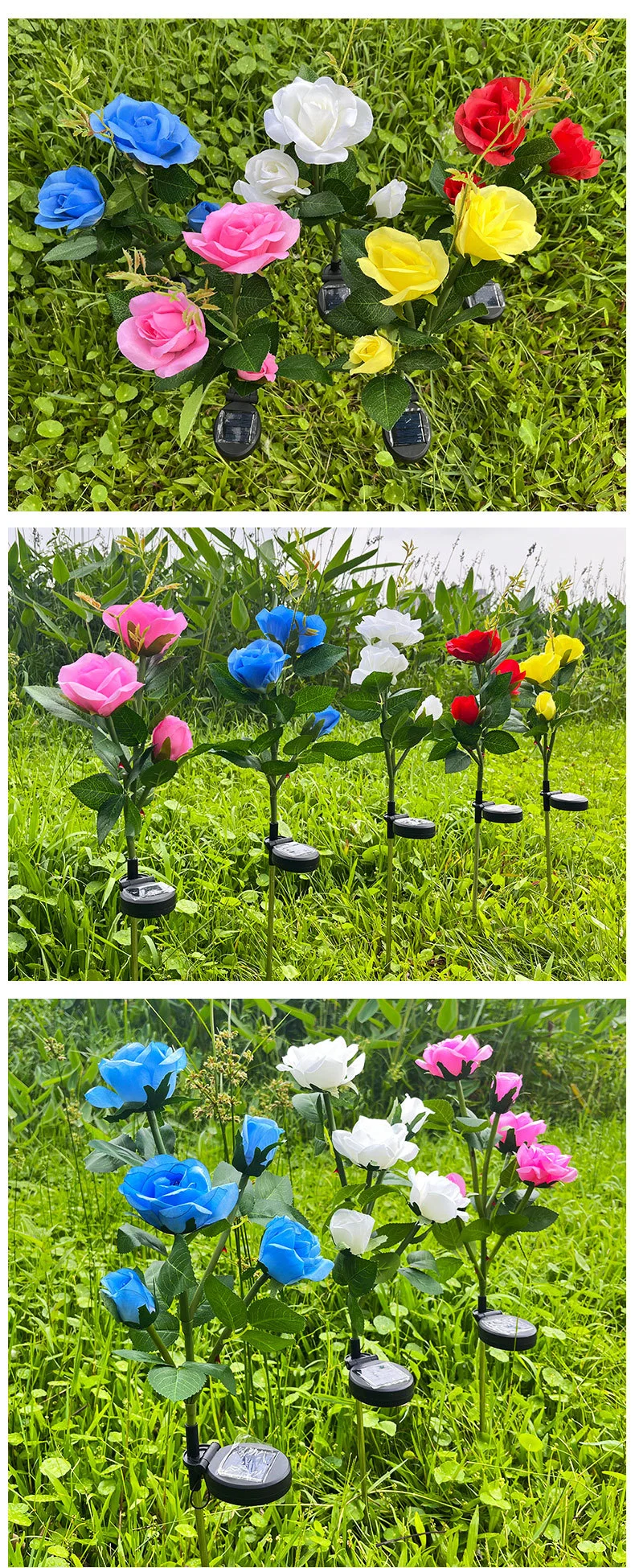 Best Quality Waterproof Decorative 2*6W IP65 Landscape Pole Lighting Modern Outdoor LED Bollard Lawn Garden Lamp