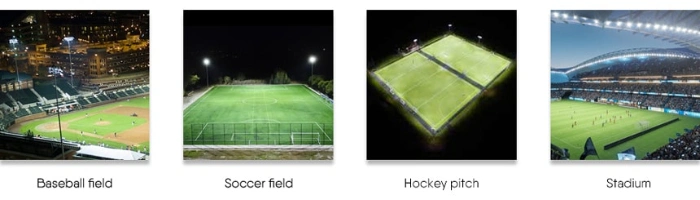 Rygh 1000W 1000 Watt Sports Field LED Baseball Field Softball Stadium Lighting