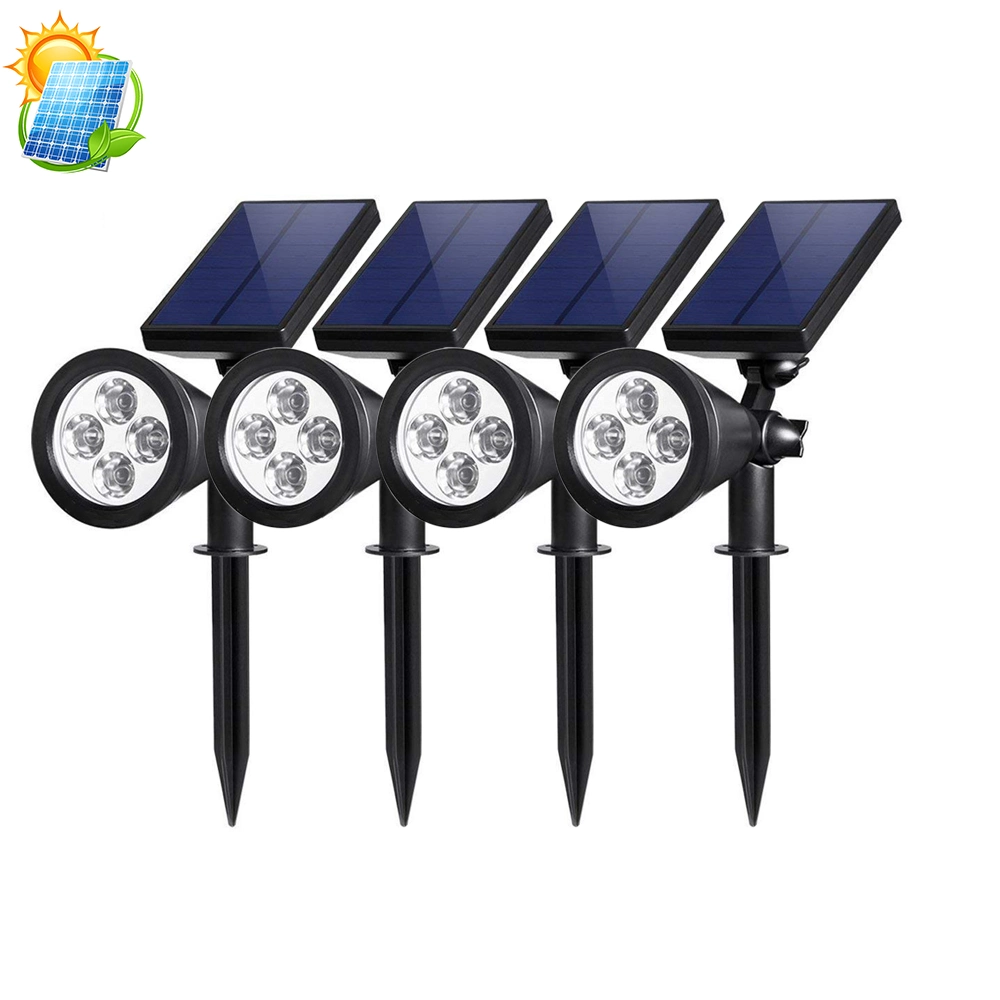 Waterproof IP65 Outdoor 4 LED Solar Spike Light for Landscape LED Outdoor Garden Light