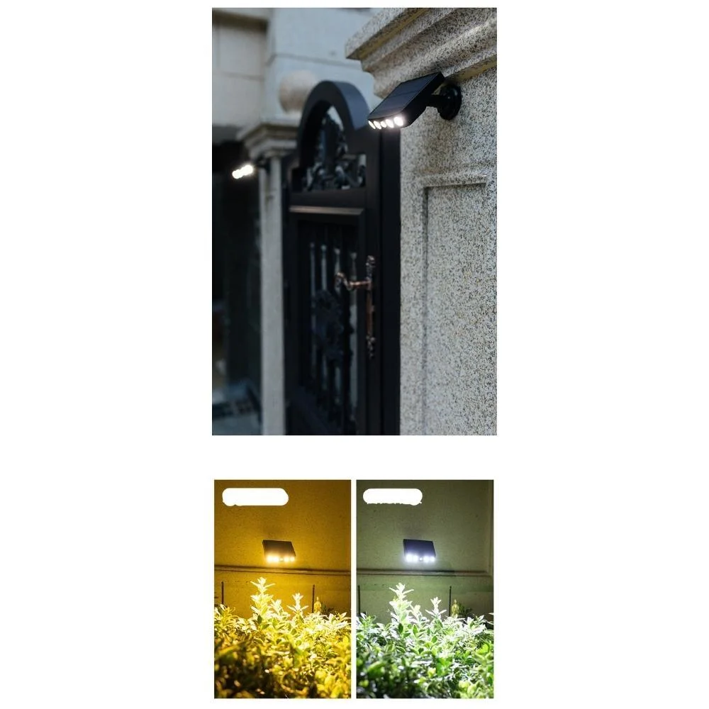 High Brightness Solar LED Light Rotatable Outdoor Security Street Lamp for Courtyard Garage Terrace Fence Bl19207