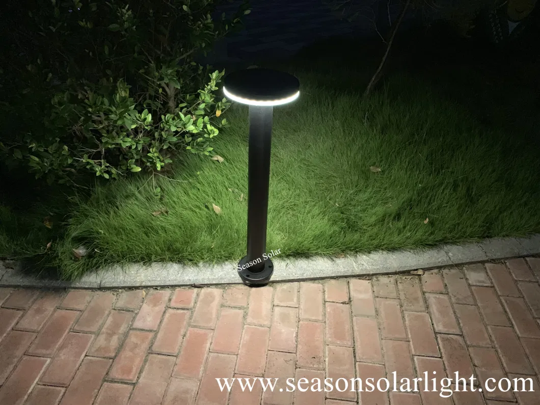 High Power Solar Charge Controller CE Outdoor Bollard Solar LED Garden Light with 5W Solar Panel &amp; LED Light