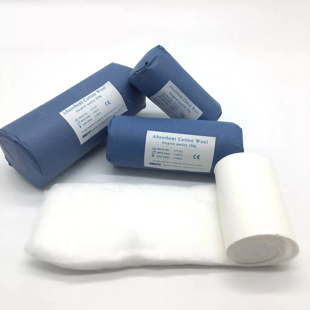 Medical Supplies Absorbent Disposable Pure Cotton Wool Rolls