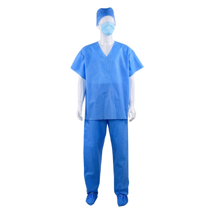 Ly Hospital Use Scrubs Uniform Nonwoven Disposable Scrub Suit