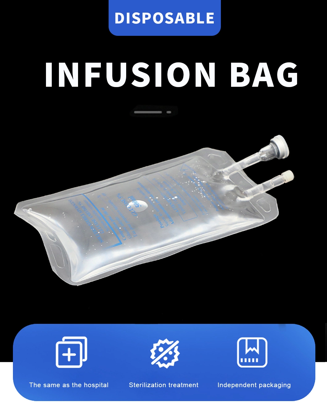 Disposable Infusion Bag/Blood Infusion Bagg /PVC IV Infusion Bag