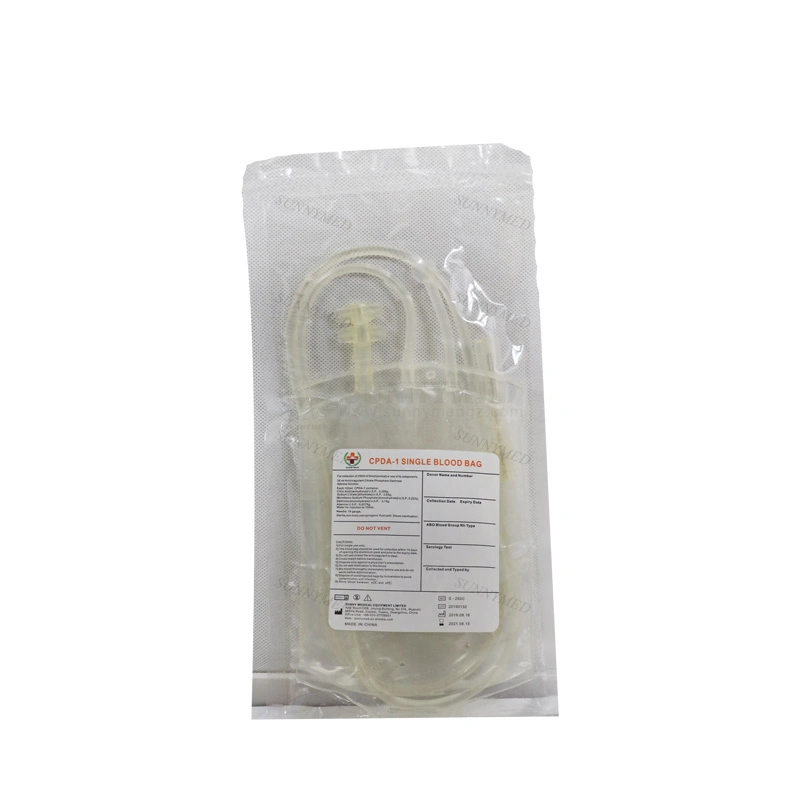 Sy-L105 Medical Consumables Disposable PVC Single Multi Blood Bag with CE