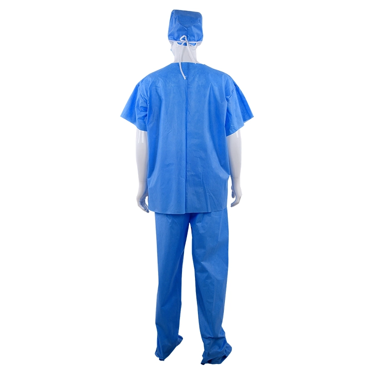 Ly Hospital Use Scrubs Uniform Nonwoven Disposable Scrub Suit