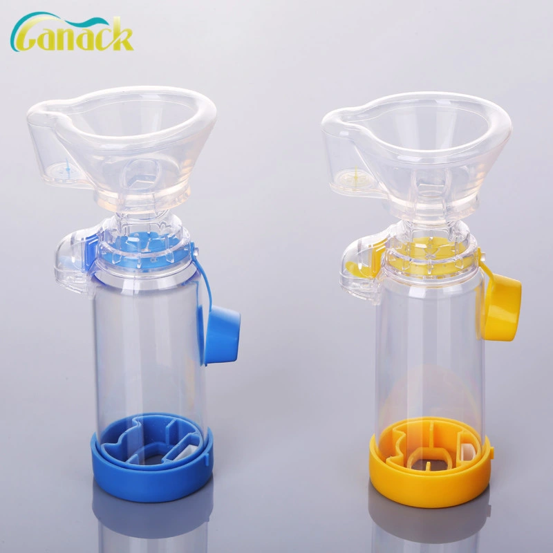 Medical Reusable Inhaler Spacer with Soft Silicone Mask