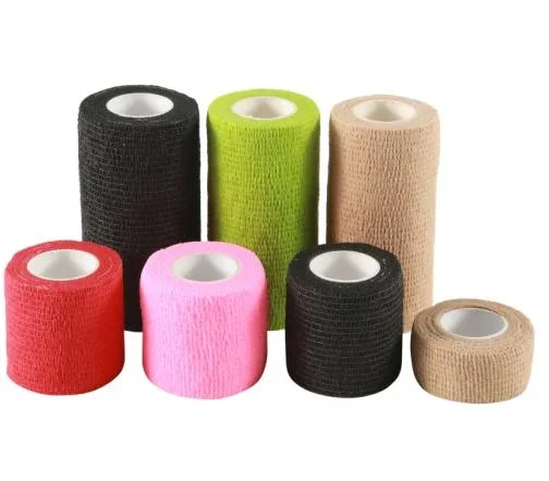 Customized Multi-Color Elastic Medical Self Adhesive Cohesive Bandage for Pets Protection