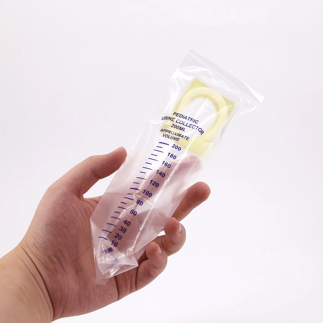 100ml/ 150ml/ 200ml Disposable PVC Medical Pediatric Urine Collector with CE/ISO