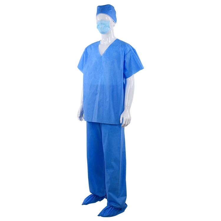 Ly Hospital Use Scrubs Uniform Nonwoven Disposable Scrub Suit