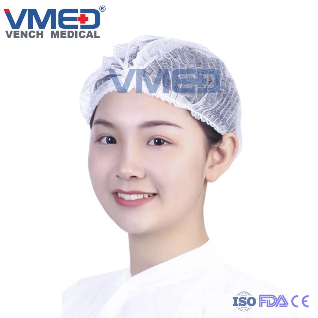 Disposable/Lab/Dental/Hospital/Surgical/Medical/Restaurant Use/Kitchen/Non-Woven/Peaked Cap for Women