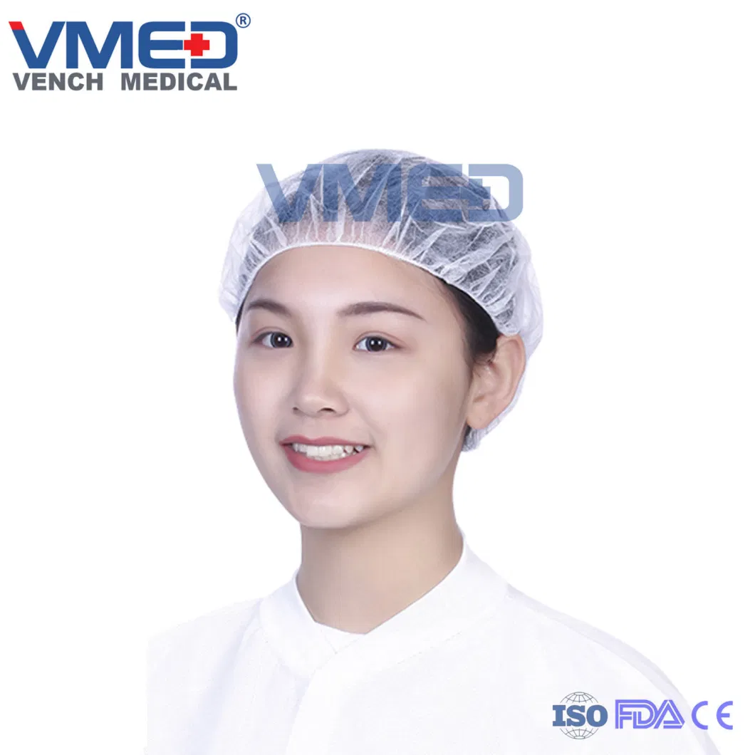 Disposable/Lab/Dental/Hospital/Surgical/Medical/Restaurant Use/Kitchen/Non-Woven/Peaked Cap for Women