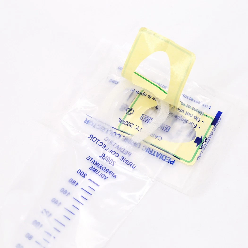 100ml/ 150ml/ 200ml Disposable PVC Medical Pediatric Urine Collector with CE/ISO