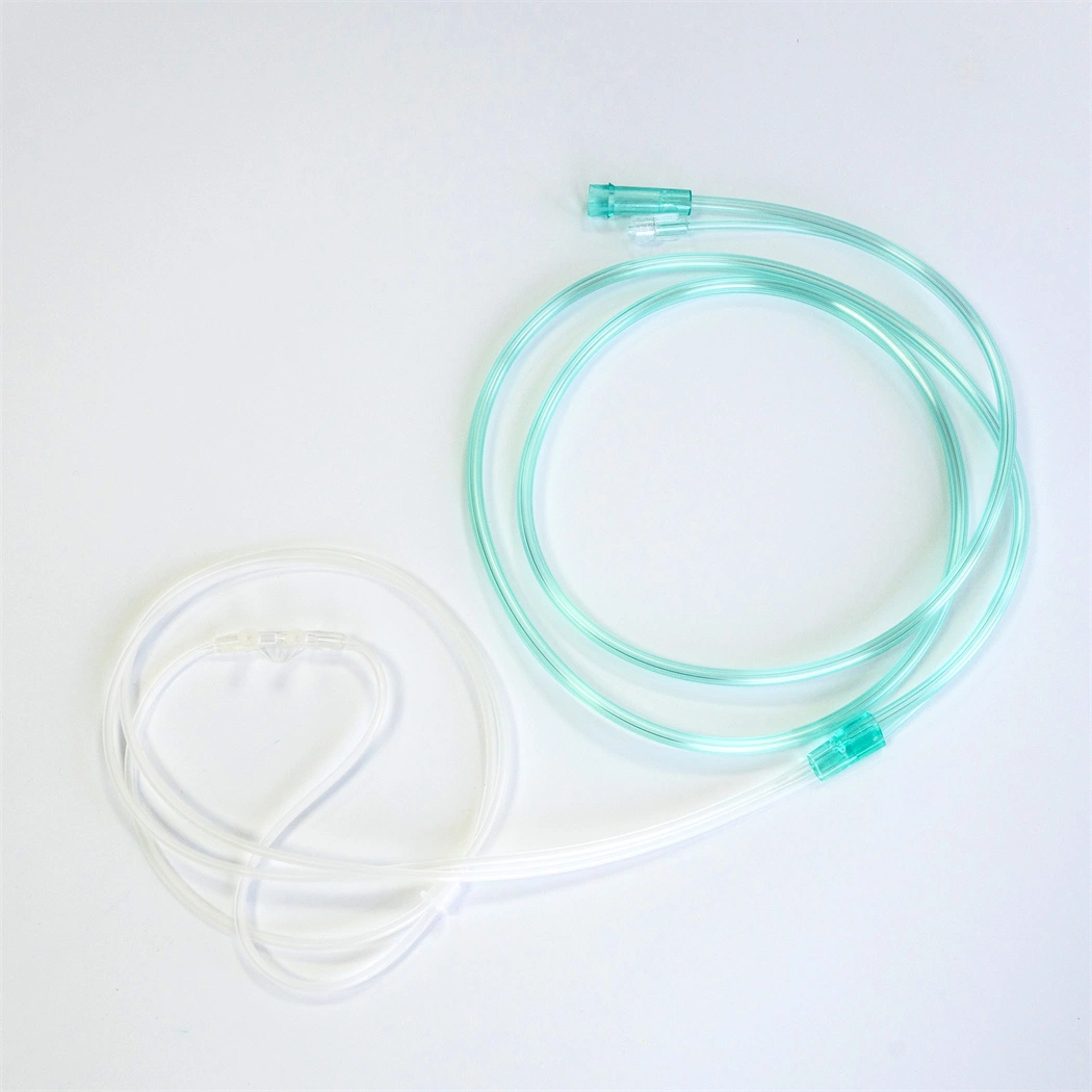 Medical Disposable PVC Adult/Pediatric/Infant/Neonate CO2 O2 Nasal Oxygen Cannula with Soft/Standard/Flared Tip