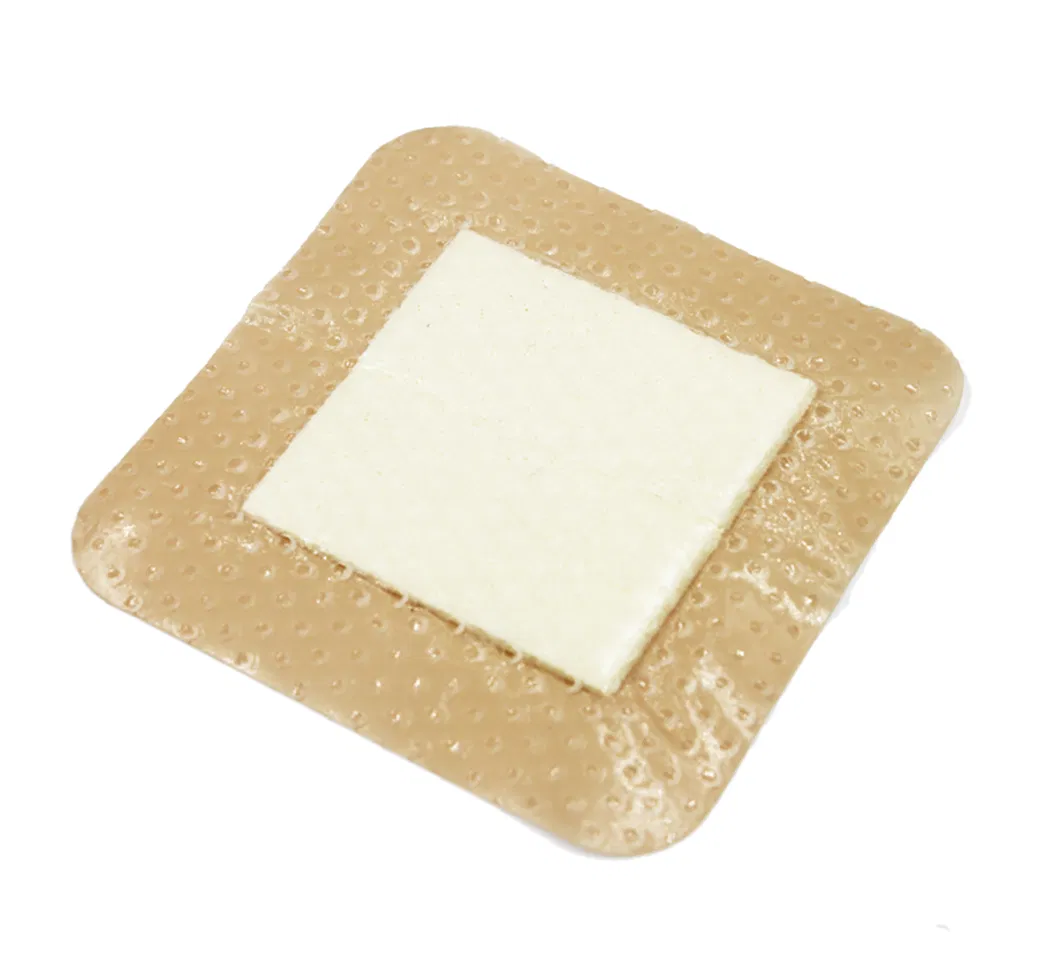 Wound Care Healing Self Adhesive High Absorbency Sacrum Silicone Gel Foam Dressing with Border