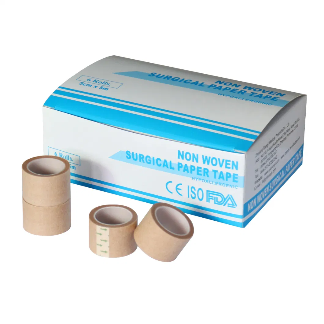 HD5 Adhesive Medical Micropore Disposable Product Non Woven Paper Tape