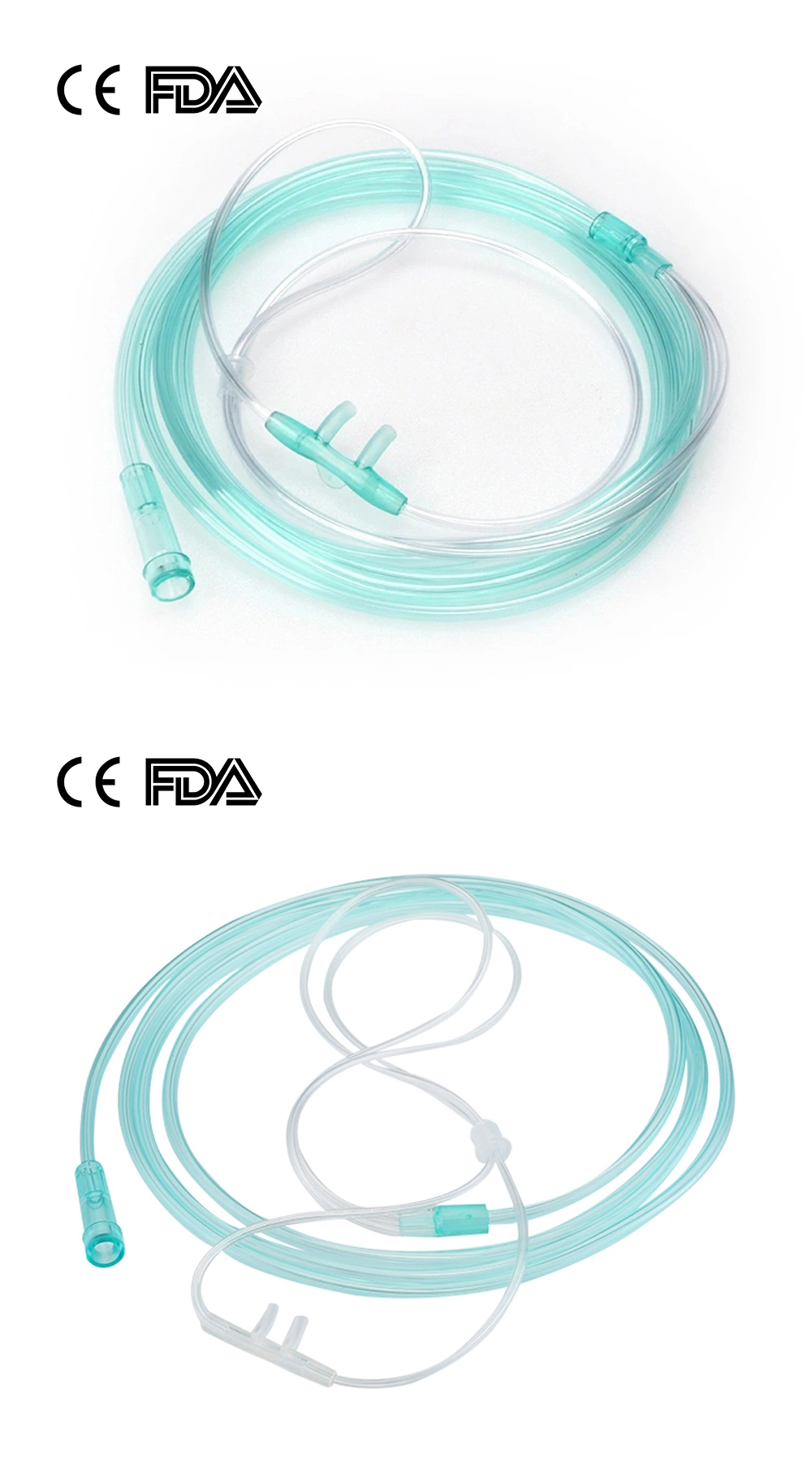 Nasal Oxygen Cannula 1.5m Hot Sale PVC Oxygen Soft-Tip Nasal Cannula for Adult/Child/Infant with CE, ISO