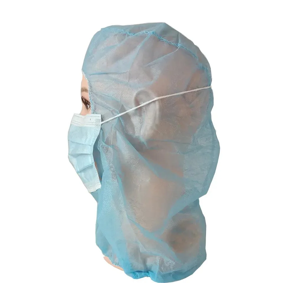 Original Supplier Eco-Friendly PP Disposable Head Cover Ninja Hood Astronaut Cap for Industrial Purpose