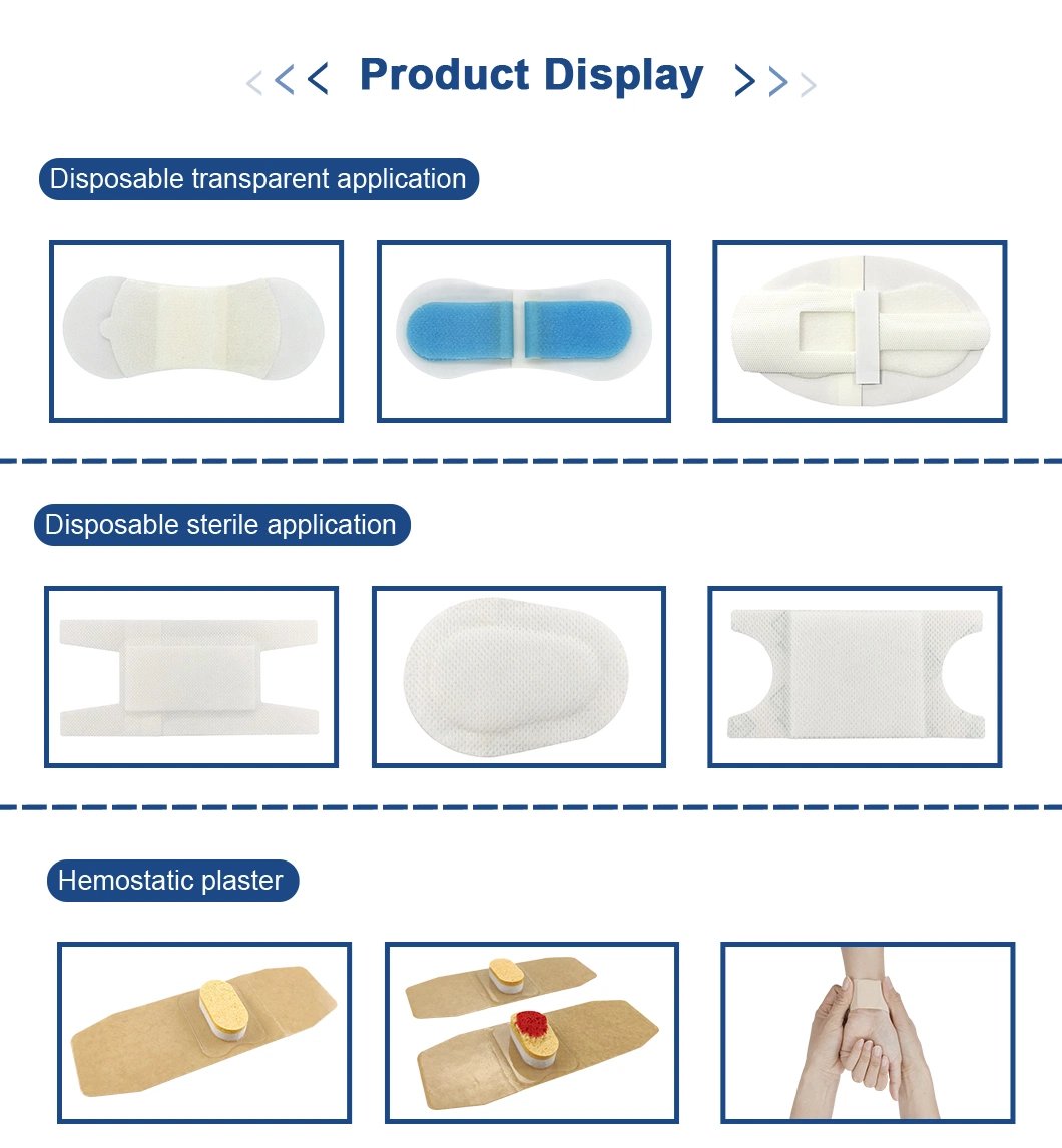 Medical Surgical Transparent Wound Dressing Plaster for Reduce The Firmness of Impregnation