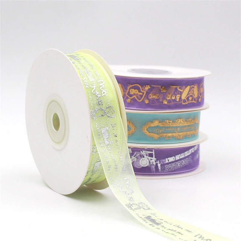 Wholesale Silk-Screen Printing Center Ribbon Snow