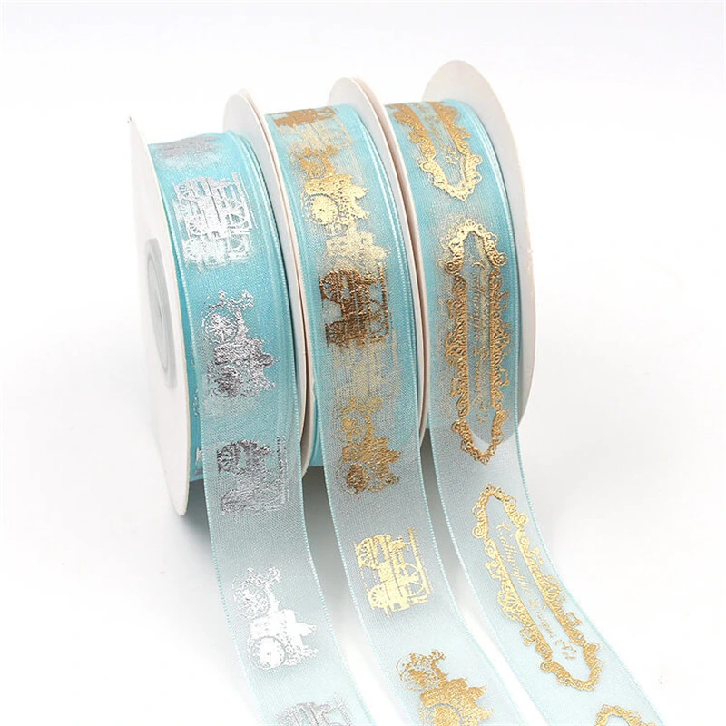 Wholesale Silk-Screen Printing Center Ribbon Snow