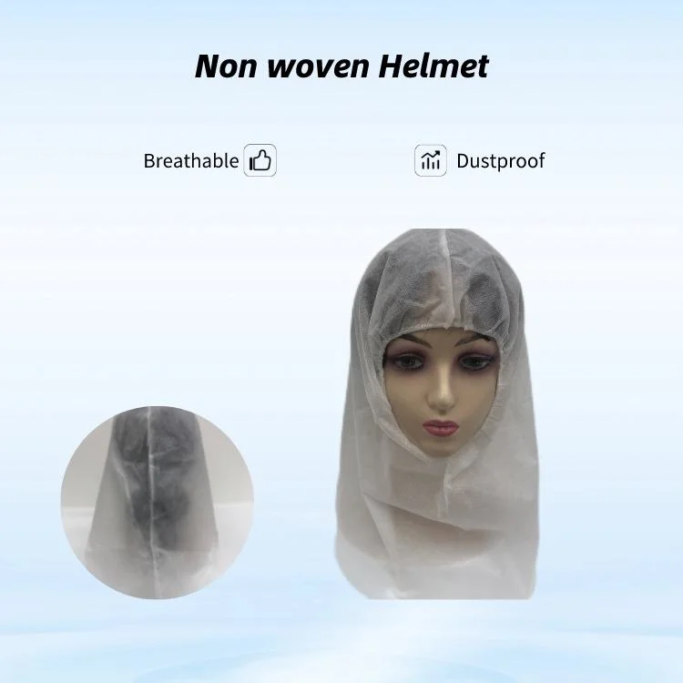 Original Supplier Eco-Friendly PP Disposable Head Cover Ninja Hood Astronaut Cap for Industrial Purpose