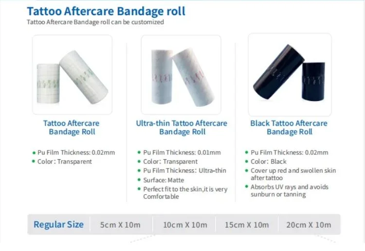 Ultra Thin Tattoo Aftercare Film Medical Adhesive Tattoo Aftercare Balm