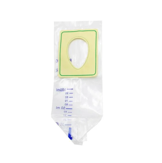 Disposable Non-Return Pediatric Urine Bag Urine Collector CE ISO