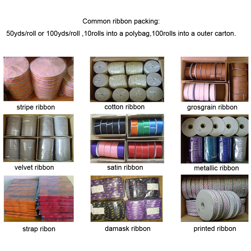 1/8&quot;Satin Silk Ribbon for Ice Cream Packaging and Decoration Polyester Material Box Wrapping