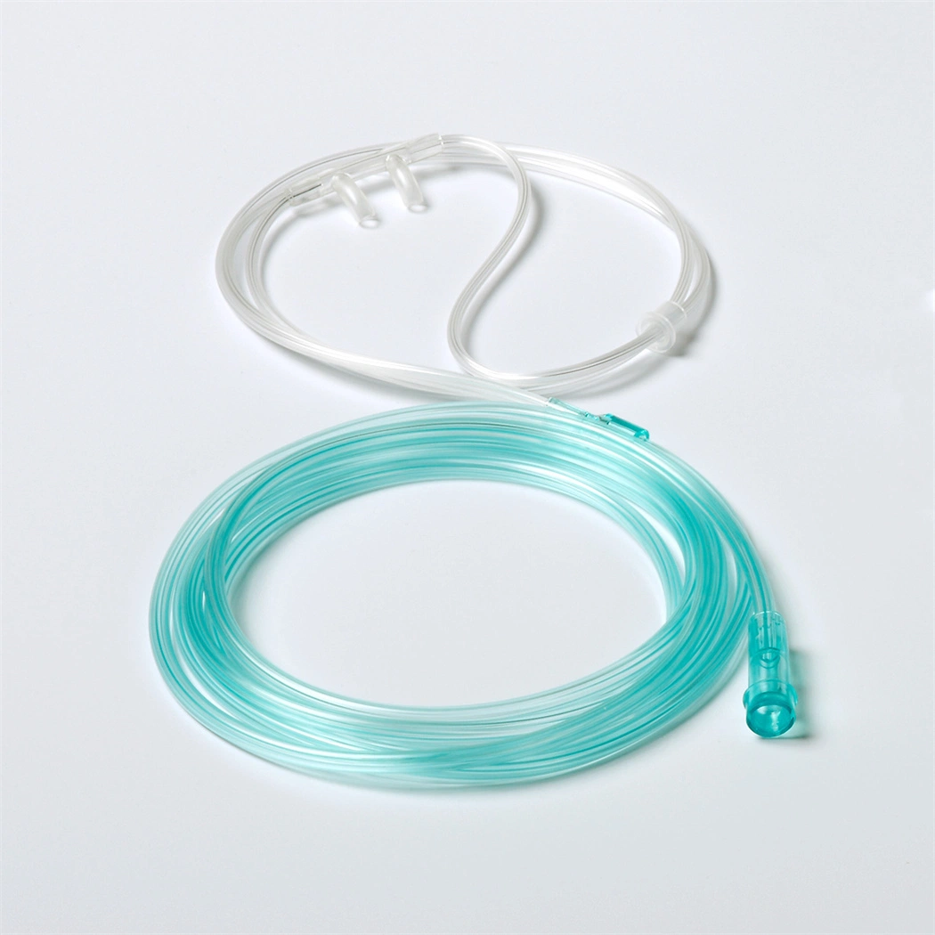 Medical Disposable PVC Adult/Pediatric/Infant/Neonate CO2 O2 Nasal Oxygen Cannula with Soft/Standard/Flared Tip