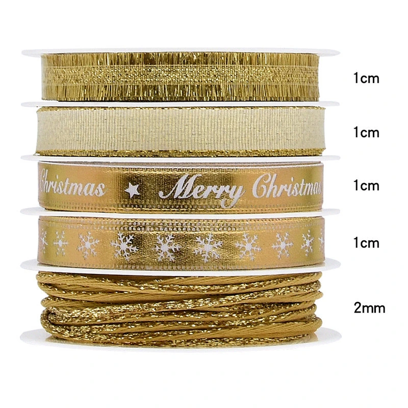 Christmas Gifts Packaging Silk Fabric Satin Curling Craft Ribbon