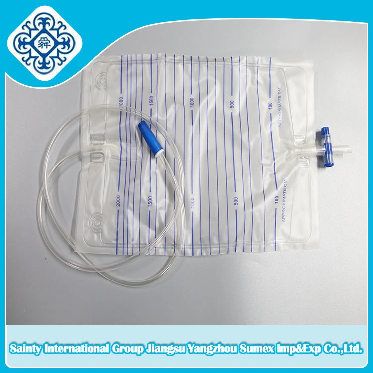 Push Pull Valve Urine Bag / Drainage Container of Various Sizes