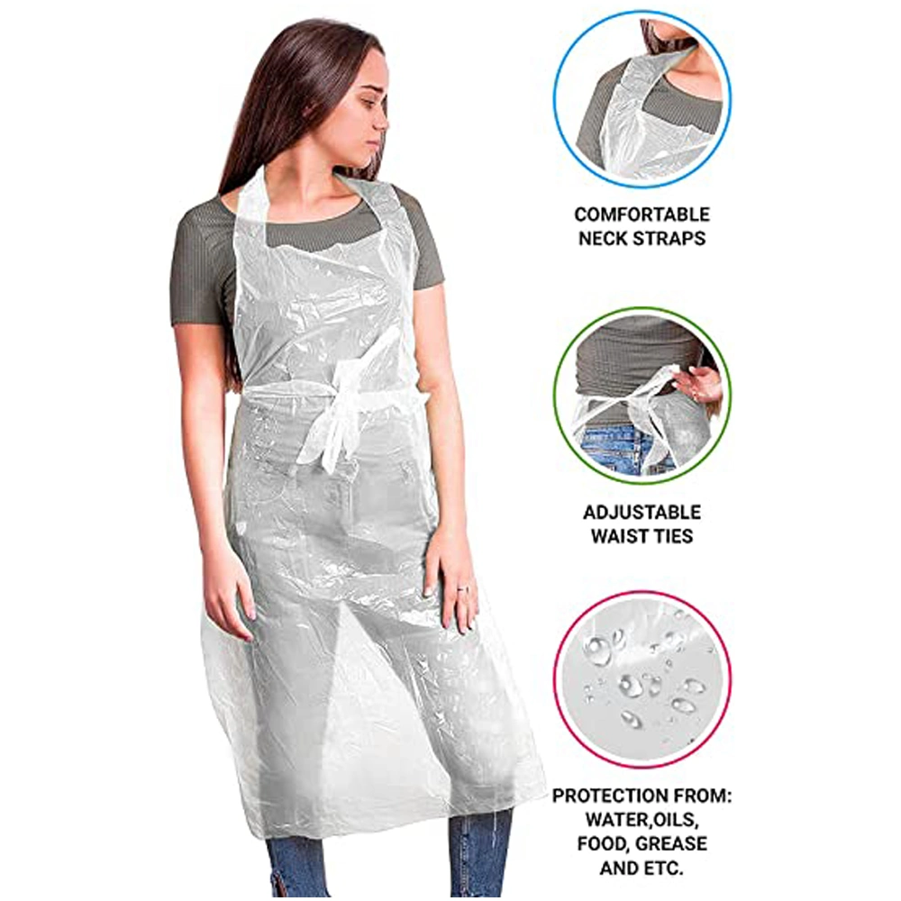 Disposable Plastic Apron PE Kitchen Plastic Apron