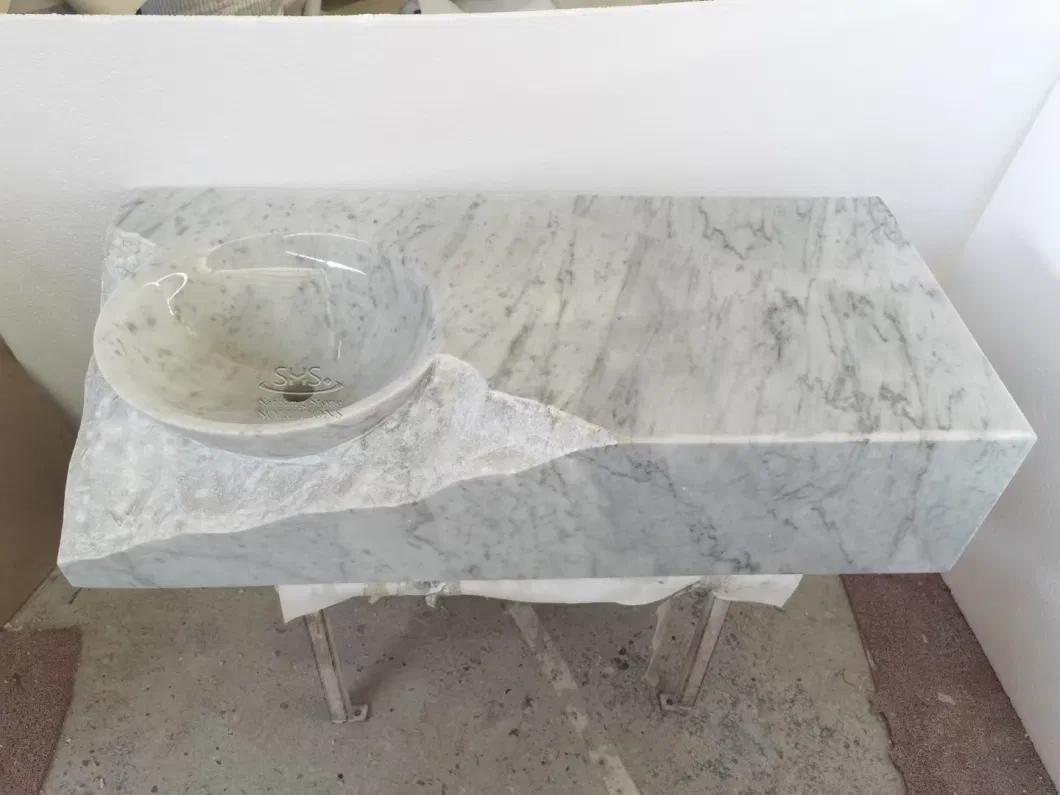 Polished Marble Stone Wash Sinks for Bathroom/Kitchen