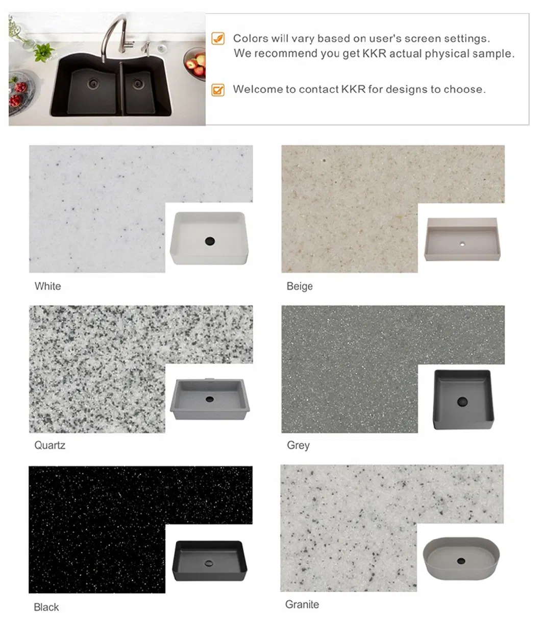 Engineered Stone Kitchen Sinks Double Bowl Composite Quartz Undermount Kitchen Sink