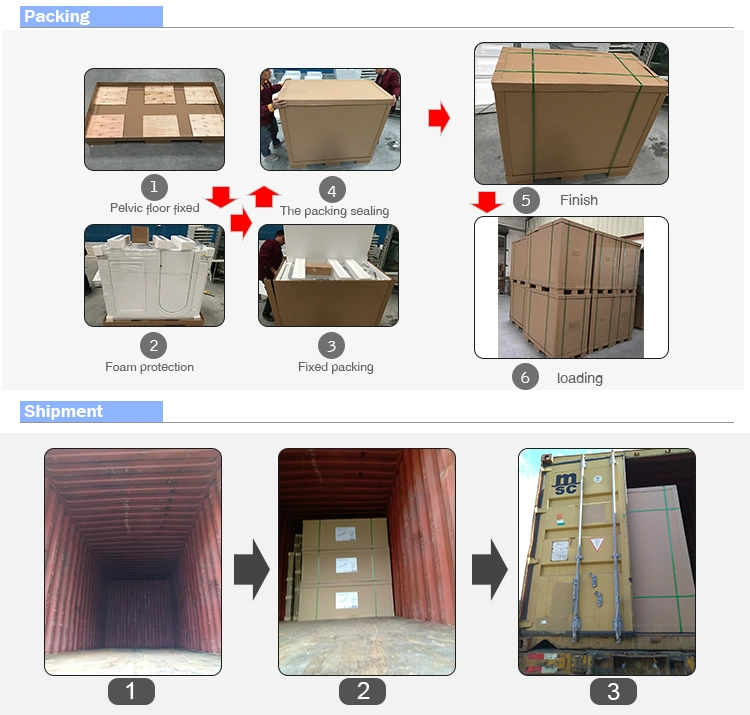 Woma Sanitary Factory Step Safety Walk in Bathtub with Cupc and ETL Approval (SG5327-135)