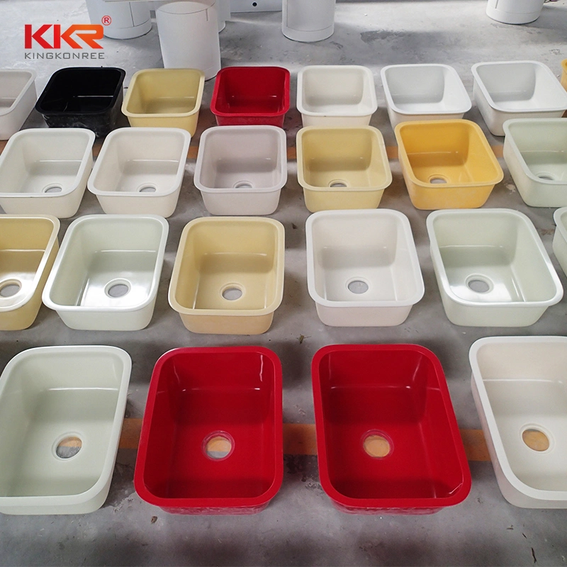 Artificial Stone Different Color Resin Stone Undermount Kitchen Sink