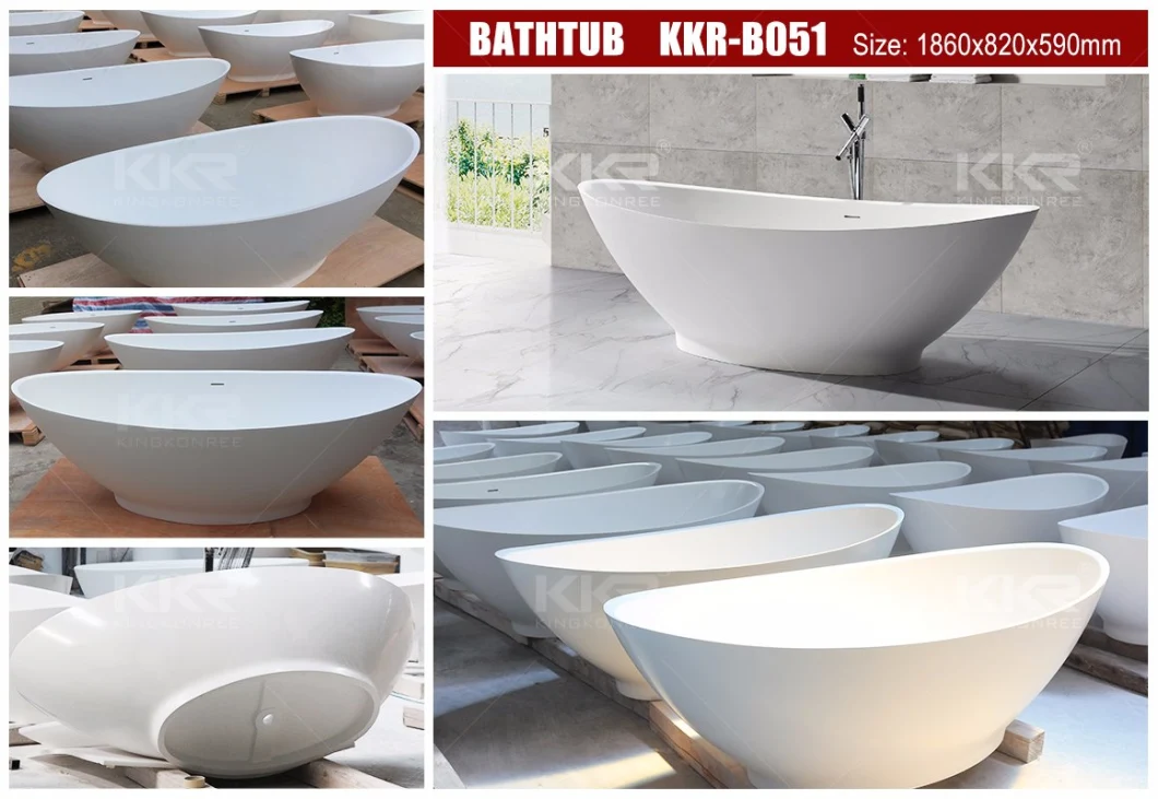 Modern Square Bath Tub Freestanding Bath for Hotel Project