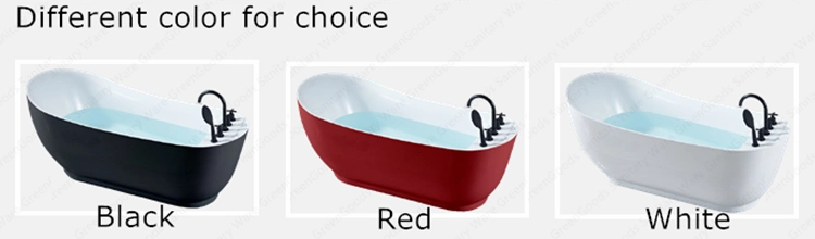 CE Cupc Hot Selling Canada 1700 Most Comfortable Durable Exotic Freestanding One Person Soaking Bath Tub Oval Slipper Bathtubs