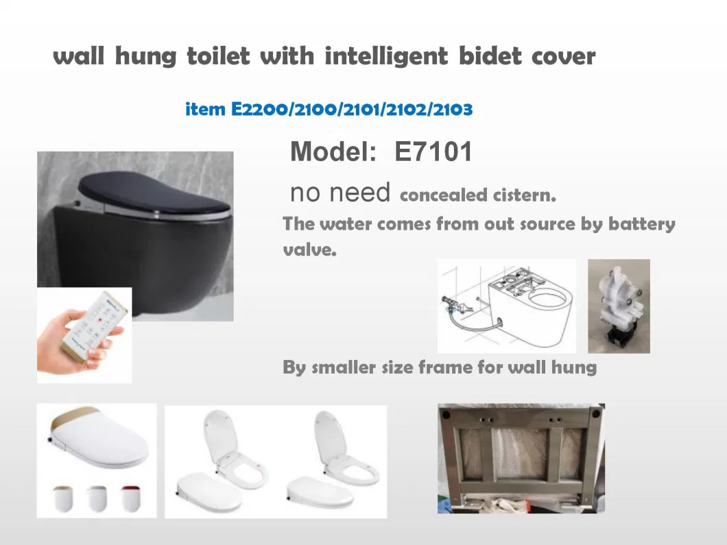 Without Control panel Plastic Intelligent Toilet Seat