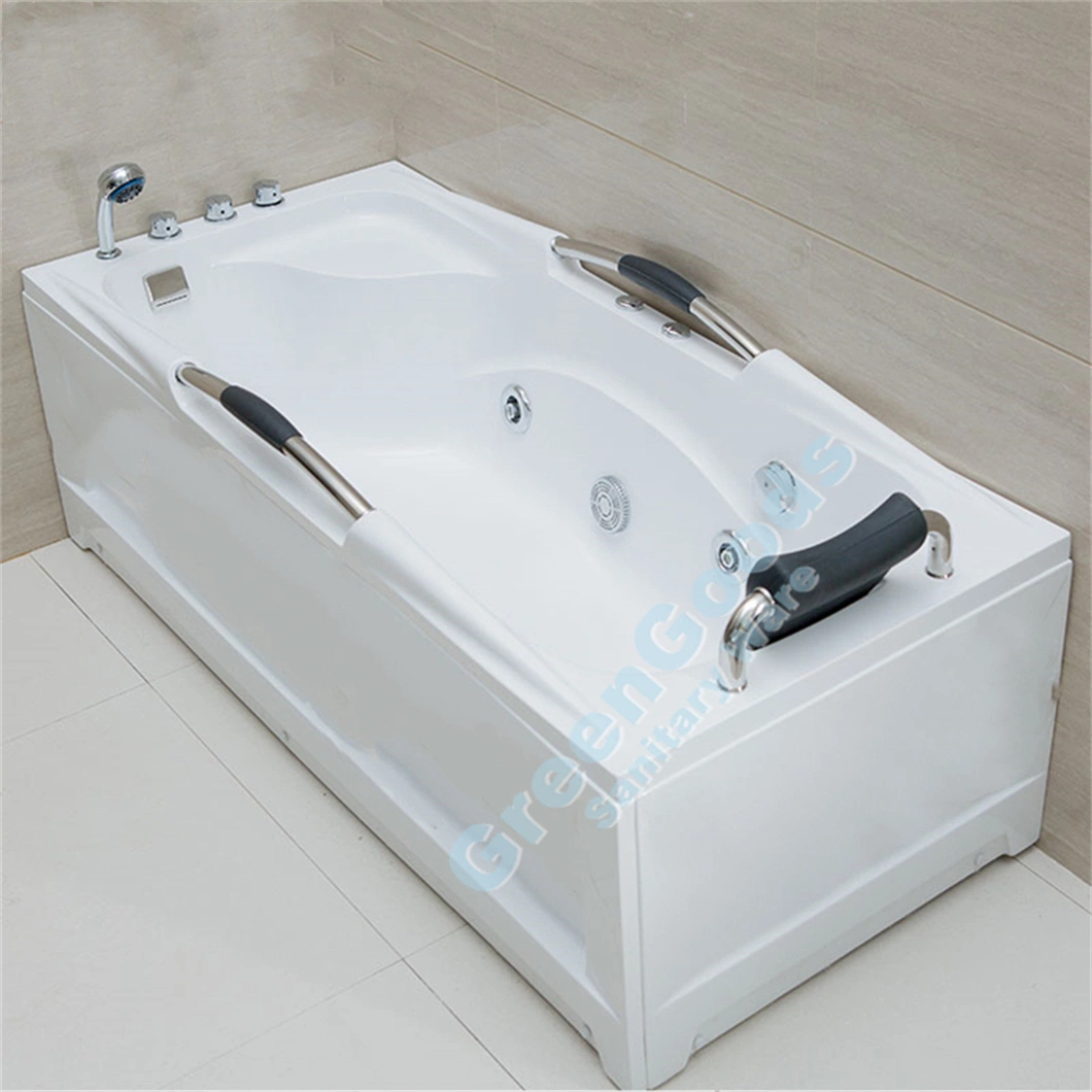 CE UK Popular One Person Bath Tubs Jets Massage Bathtub with Heater