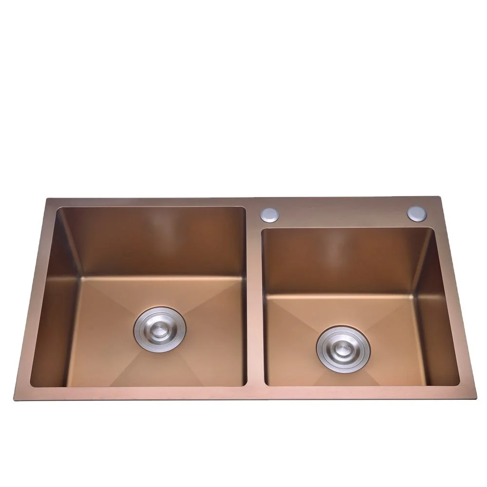 100X48cm Corner Kitchen Sinks Composite Farmhouse Gold Kitchen Sink