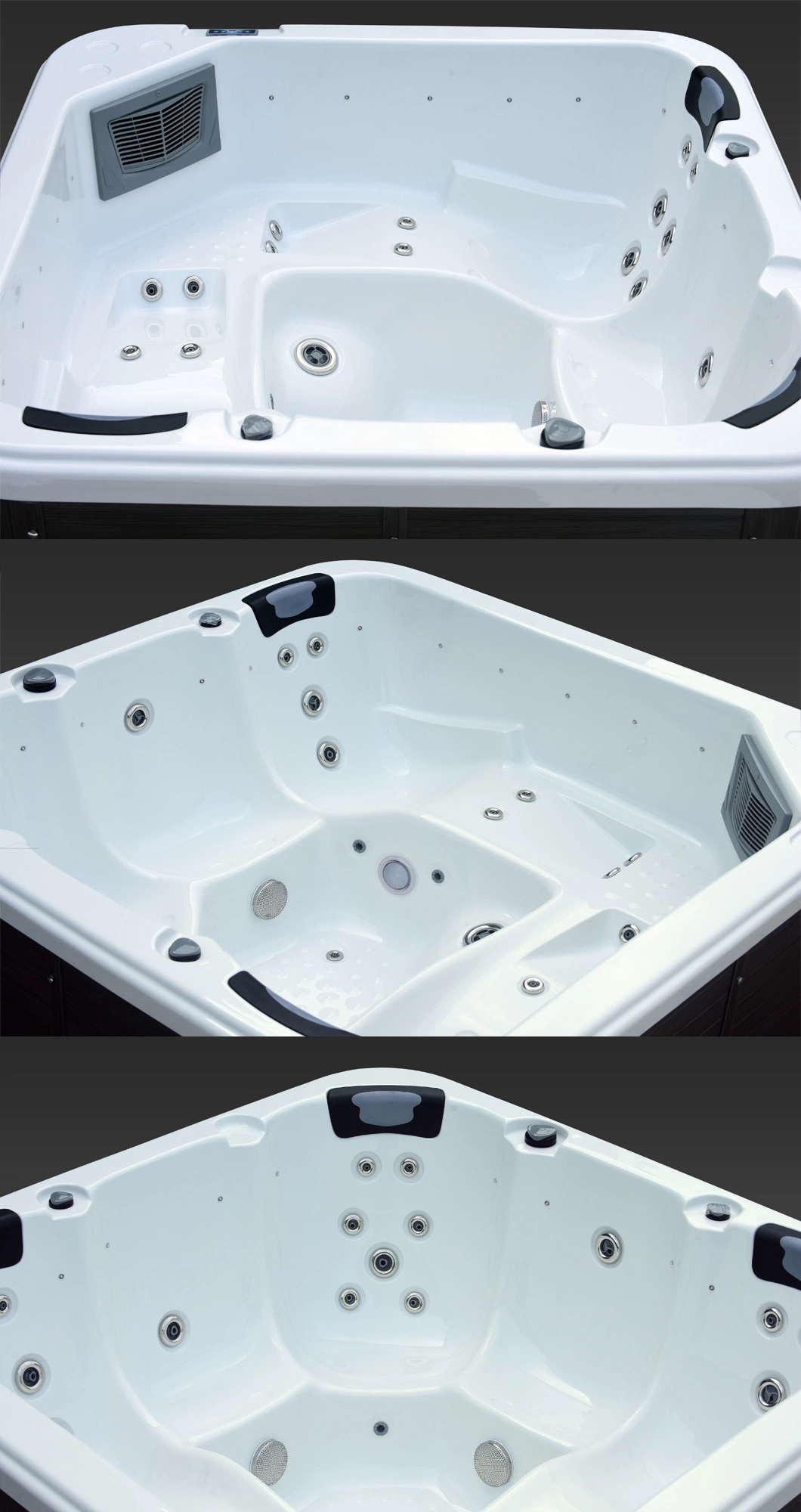 4-5 Person Jacuzzi Walk in Tub Jetted Bathtub Whirlpool Tub