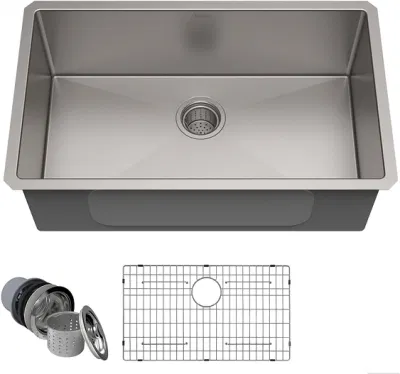 3mm de espesor engrosamiento de la cocina de acero inoxidable 304 Disipador Manual gran disipador único