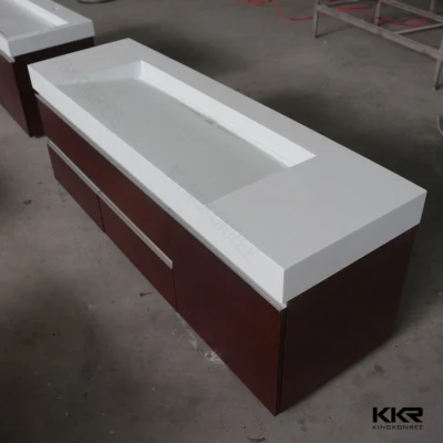 Armario de baño de superficie modernista tocador lavabo individual
