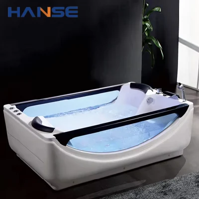 Piscina de hidromasaje interior moderna Bañera hidromasaje Ducha de hidromasaje con Chorros con parte de baño para adultos