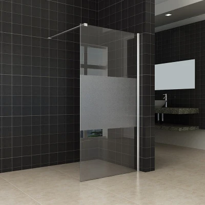  El cuarto de baño ducha de cristal de la pantalla de fácil limpieza claro